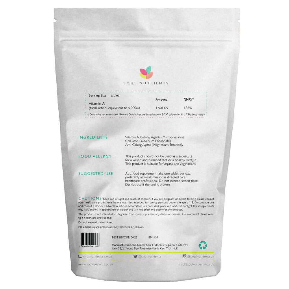 Vitamin A Tablets- 120