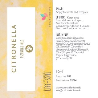 Citronella Rollerball 10ml